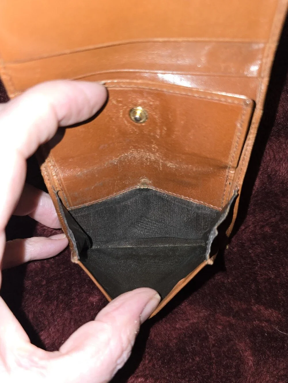 Lancel Vintage Canvas And Leather Bifold Mens Wallet